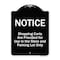 Signmission Designer Series-Notice-Shopping Carts Are Provided For Use In The Store And, BW-1824-9805 A-DES-BW-1824-9805 - alternate 1